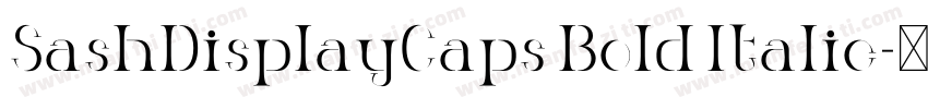 SashDisplayCaps Bold Italic字体转换